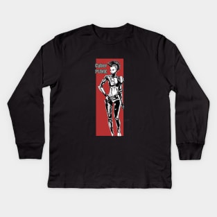 cyberpunk Kids Long Sleeve T-Shirt